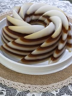 Hình của món Rau câu cafe cốt dừa.