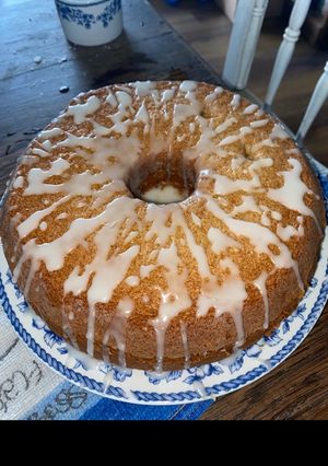 Una foto de Torta de vainilla esponjosa