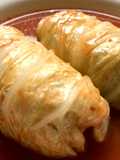 Easy Comfy Stewed Napa Cabbage Rolls (Stuffed Cabbage) with Oats