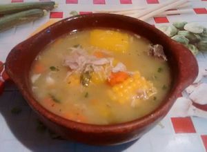 Una foto de Sopa de pollo
