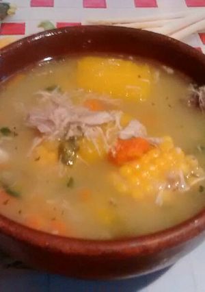 Una foto de Sopa de pollo