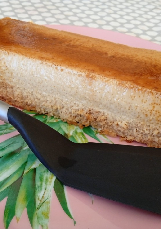 Una foto de Flan de coco