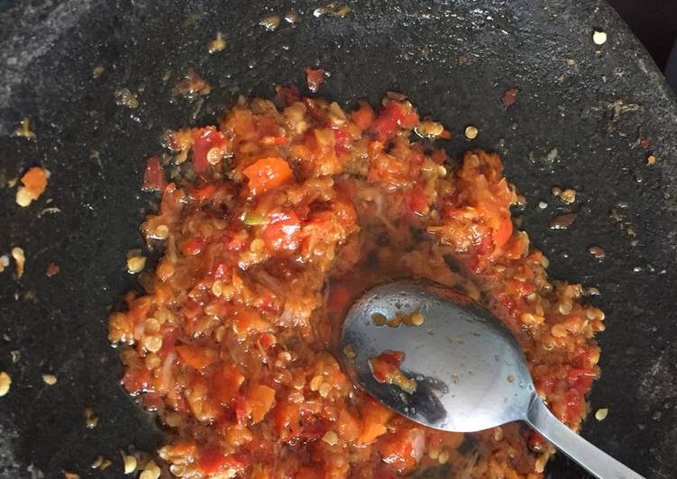 Resep Sambel dadak Anti Gagal