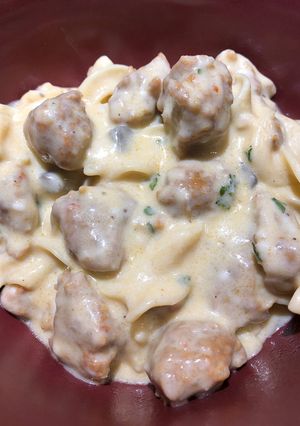 A picture of Easy Sausage Egg Noodle Dish.