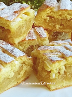 Szőttes almás pite recept fotója