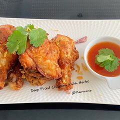 A picture of Deep Fried Chicken With Herbs.