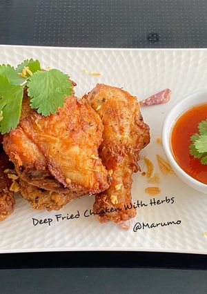 A picture of Deep Fried Chicken With Herbs.