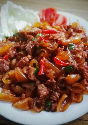 Foto resep Oseng Kikil Tempe Pedas Manis Gurih