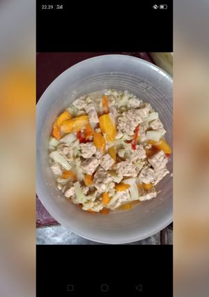 Foto resep 01.Stup sayuran (wortel, burkol, tempe, baso)