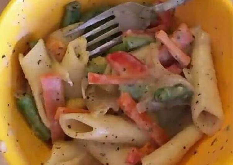 Recipe of Quick White sauce pasta