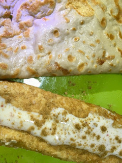 Una foto de Creps proteína y salsa de yogur
