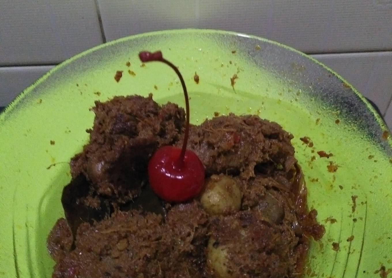 Rendang sapi dan baby potato