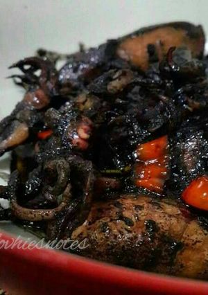 Foto resep Cumi-cumi Bumbu Hitam