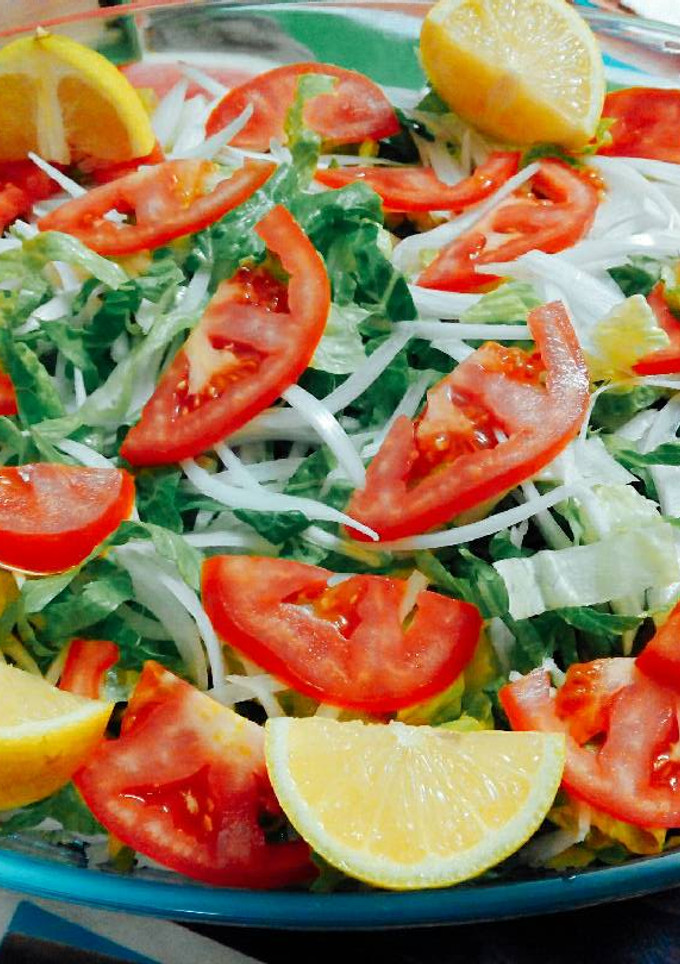 Una foto de Ensalada colorida