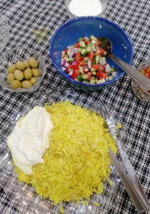 عکسی از دستور دمپختک لپه باقالی