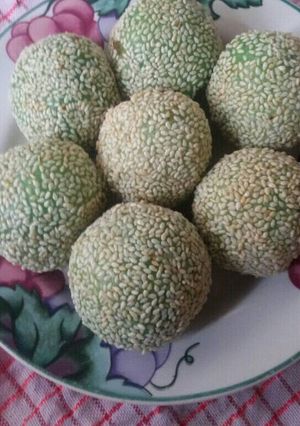 Foto resep Onde2 pandan isi kacang ijo