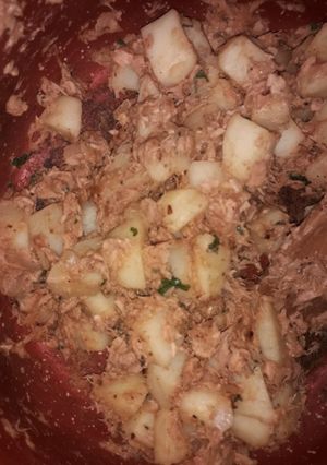 Una foto de Guiso de papas con atún