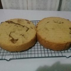 A picture of Vanilla-chocolate Marble cake.