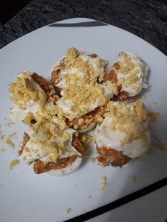 Una foto de Huevos rellenos dulcecitos