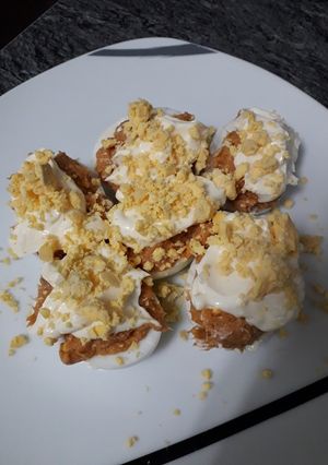 Una foto de Huevos rellenos dulcecitos