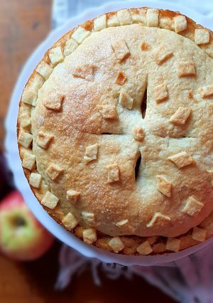 Foto di Apple pie con burro salato