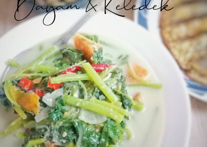 Sayur Lemak Putih Bayam dan Keledek