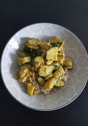 Une photo de Comme un curry de courgettes (sans curry)