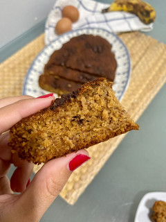 Una foto de Banana bread con chocolate