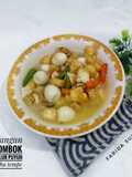 Jangan lombok telur puyuh tahu tempe