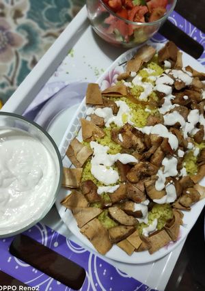 صورة لوصفة فته شاورما فراخ