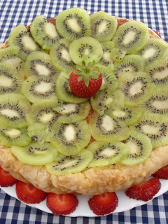 Una foto de Tarta de kiwi