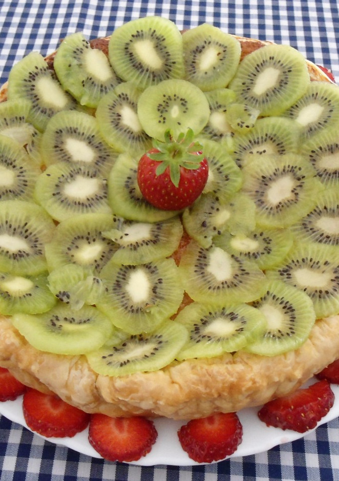 Una foto de Tarta de kiwi