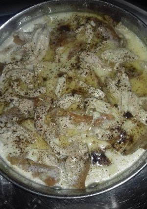 صورة لوصفة فتة الدجاج باللبن