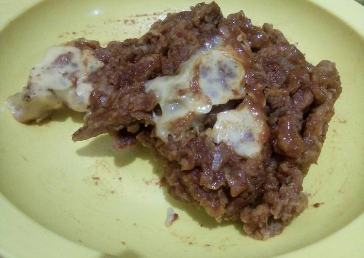 Kulit goreng pedas keju mozarella