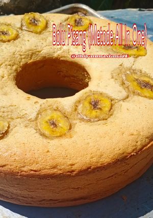 Foto resep 16. Bolu Pisang (Metode All in One)