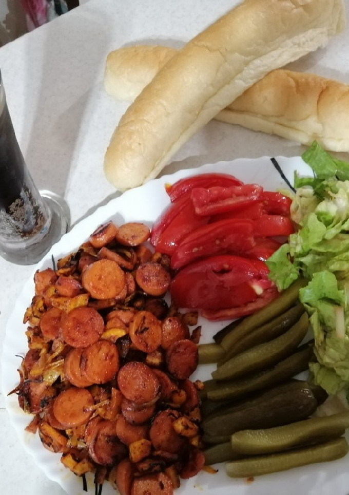 عکسی از دستور سوسیس بندری آتنا پز😋