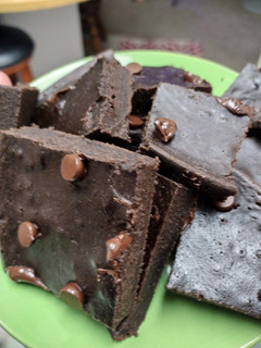 A picture of Healthy Black Bean Brownies.