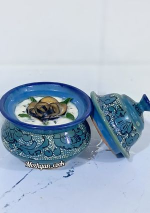 عکسی از دستور بورانی بادمجان و نعنا