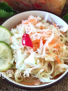 青檸涼拌酸甜青木瓜絲 的食譜成品照片