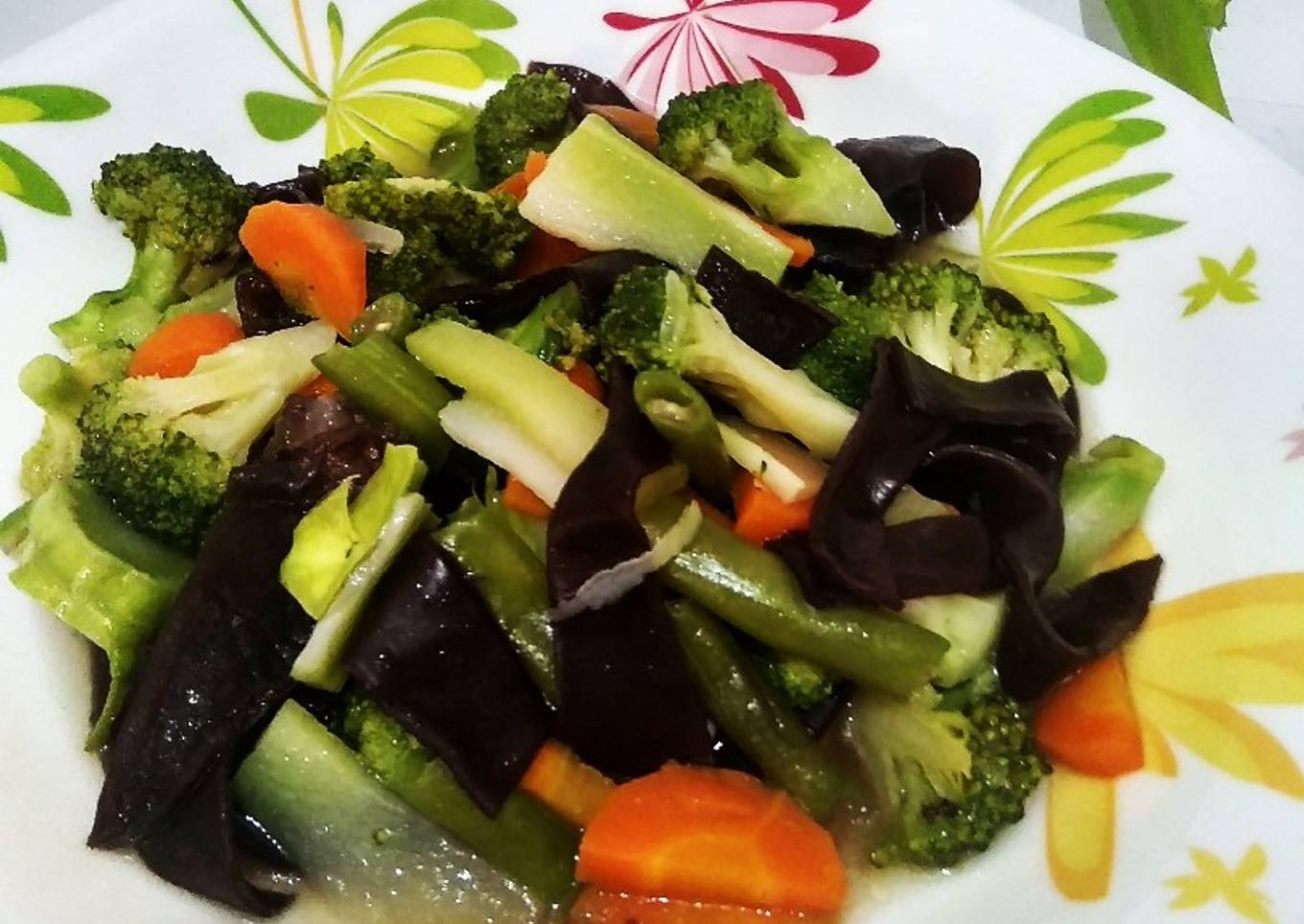 Brokoli Jamur Saus Tiram