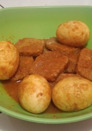 Foto resep 040. Tempe Telur Balado