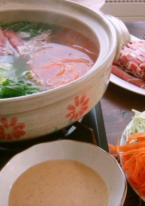 A picture of Our Shabu-Shabu Sauce: Sesame Miso Flavor.