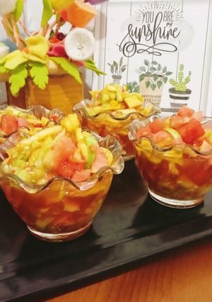 Foto resep Rujak buah cacah sederhana 😍🥰