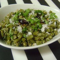 A picture of Beans Poriyal.