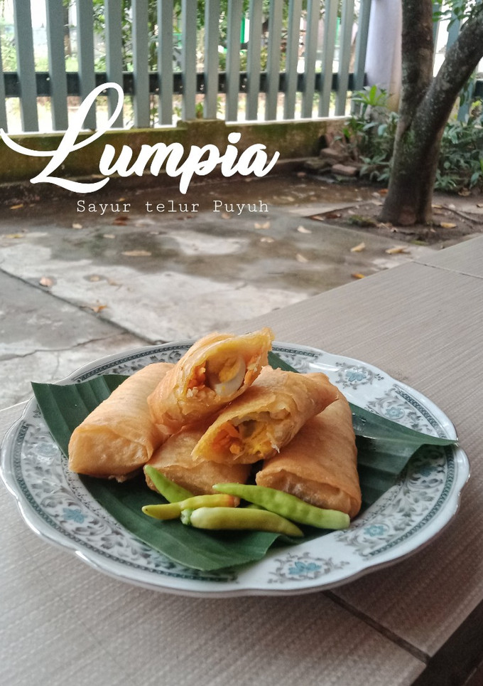 Foto resep Lumpia isi sayur & telur puyuh
