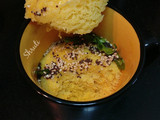 Mug Dhokla In Microwave