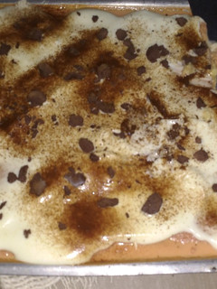 Una foto de Postre de vainillas y flan tipo tiramisú