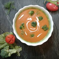 Carrot Broccoli Shorba A picture of Carrot Broccoli Shorba.