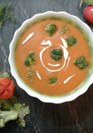 A picture of Carrot Broccoli Shorba.