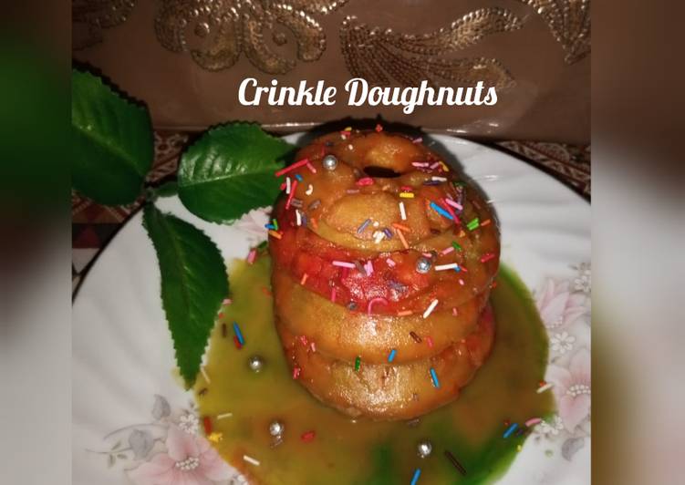 Crinkle Glazed Doughnuts